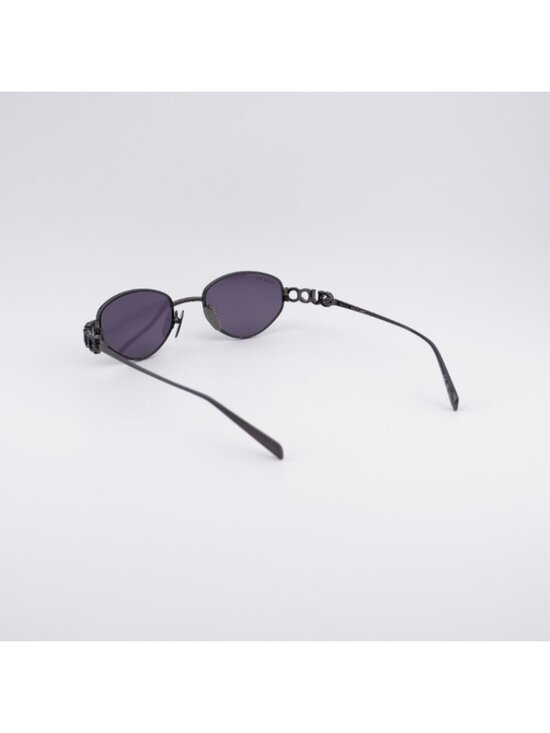 Gucci GG1935S 002 Sunglasses Ruthenium Cat Eye Frame, Violet Lenses